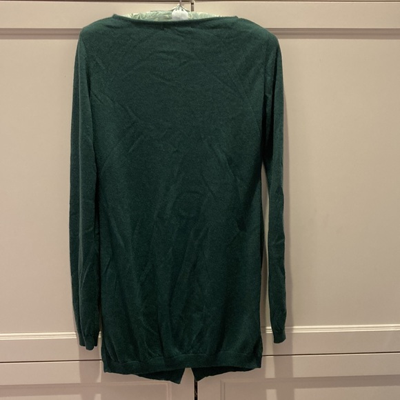 Farella Capri cashmere green cardigan. Made in Italy. S - Picture 2 of 4